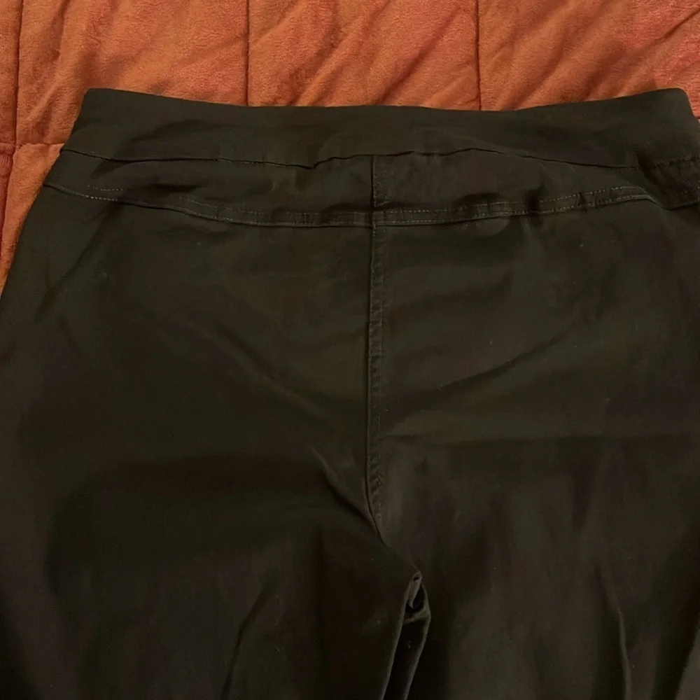 Slim-Sation Stretch Support Ankle Pants women’s sz 10PS Black slimming wear NWOT